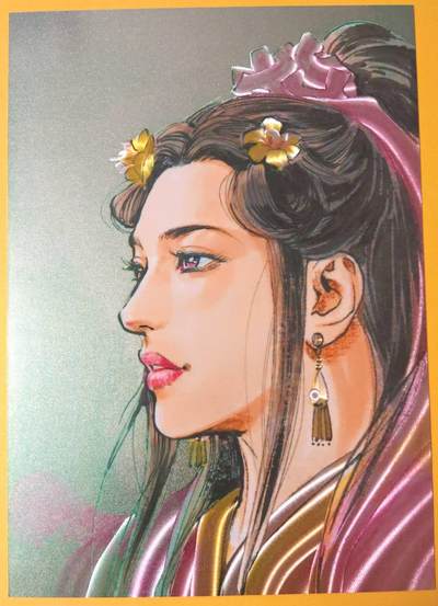 趣卡卡拍No.28期（无佣金免手续费，分享成交有奖） - 【A4粗闪】百里卡牌-港漫水浒-A4粗闪-夏伟义 水浒传之潘金莲大头 A4粗闪