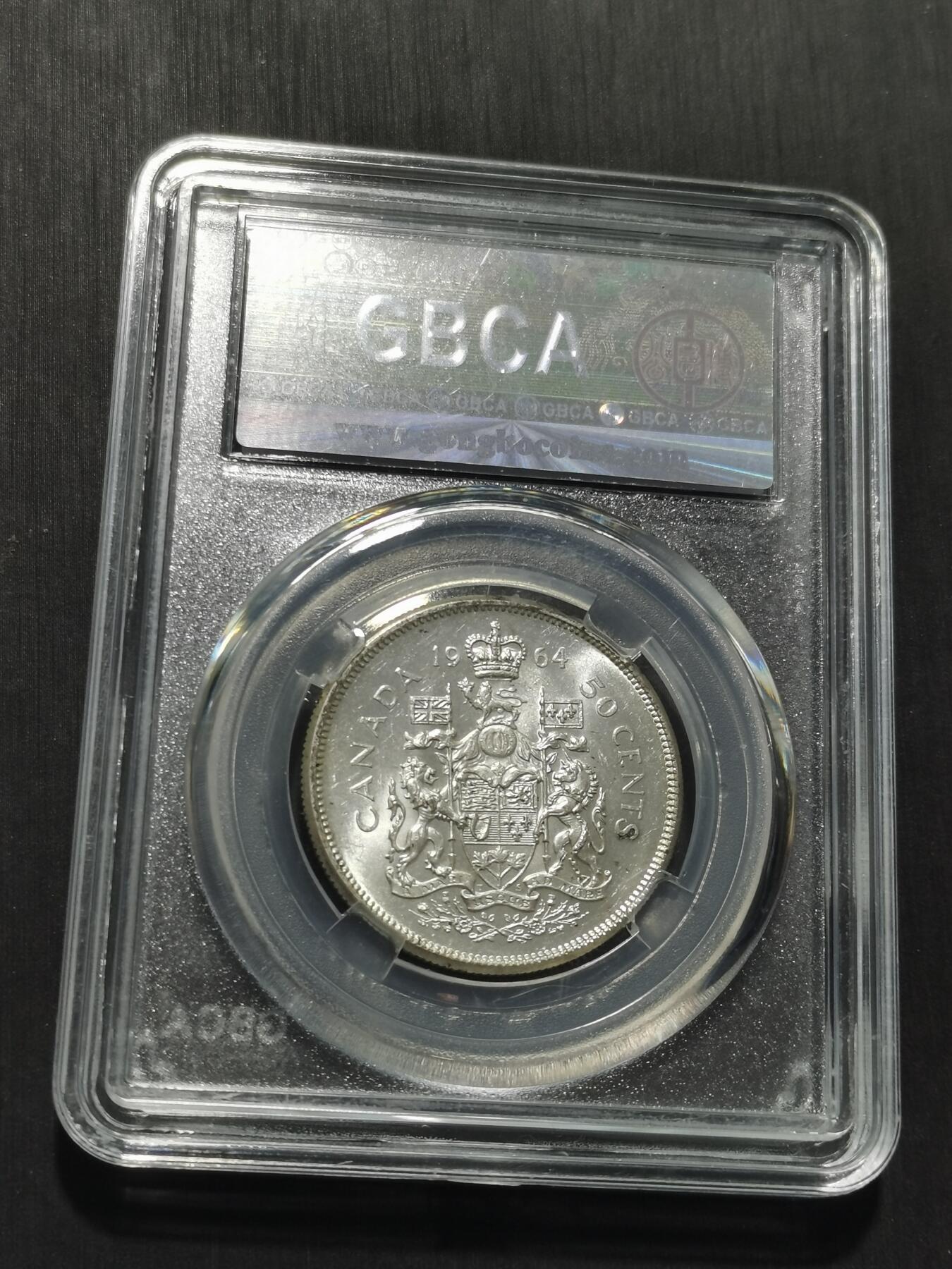 天下钱庄专场欢迎参拍 加拿大伊丽莎白半圆银币