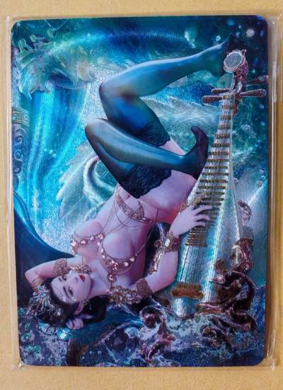 趣卡卡拍No.28期（无佣金免手续费，分享成交有奖） - 【浮雕粗闪】焱卡文化-巴丁 绝色绘卷PART6 王贵人 浮雕粗闪三渐变1套3张