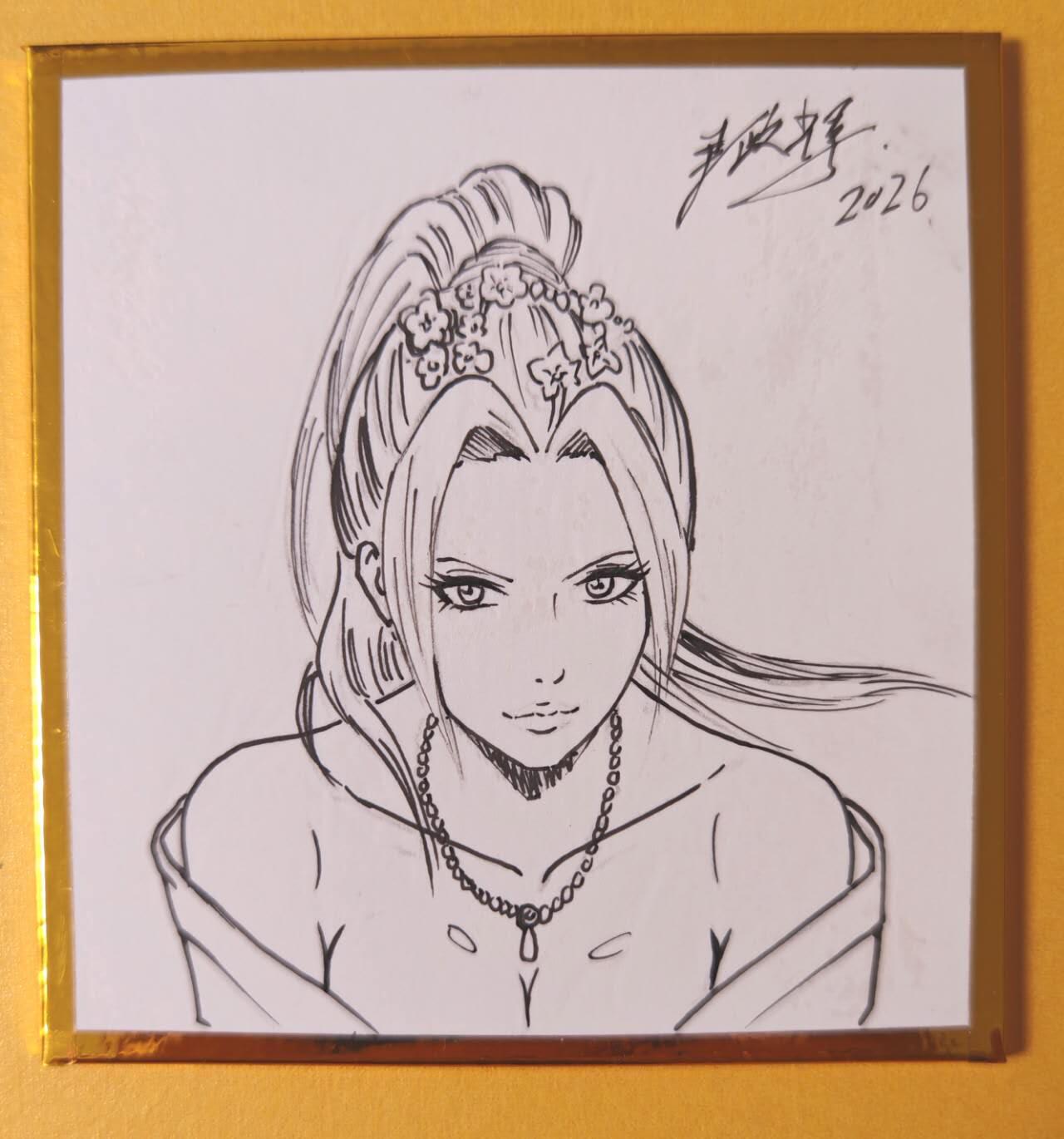 趣卡卡拍No.28期（无佣金免手续费，分享成交有奖） 【手绘卡原卡】百里卡牌-港漫水浒 -南漫画派画师简绘手绘卡（尹正辉）（85mm*90mm）