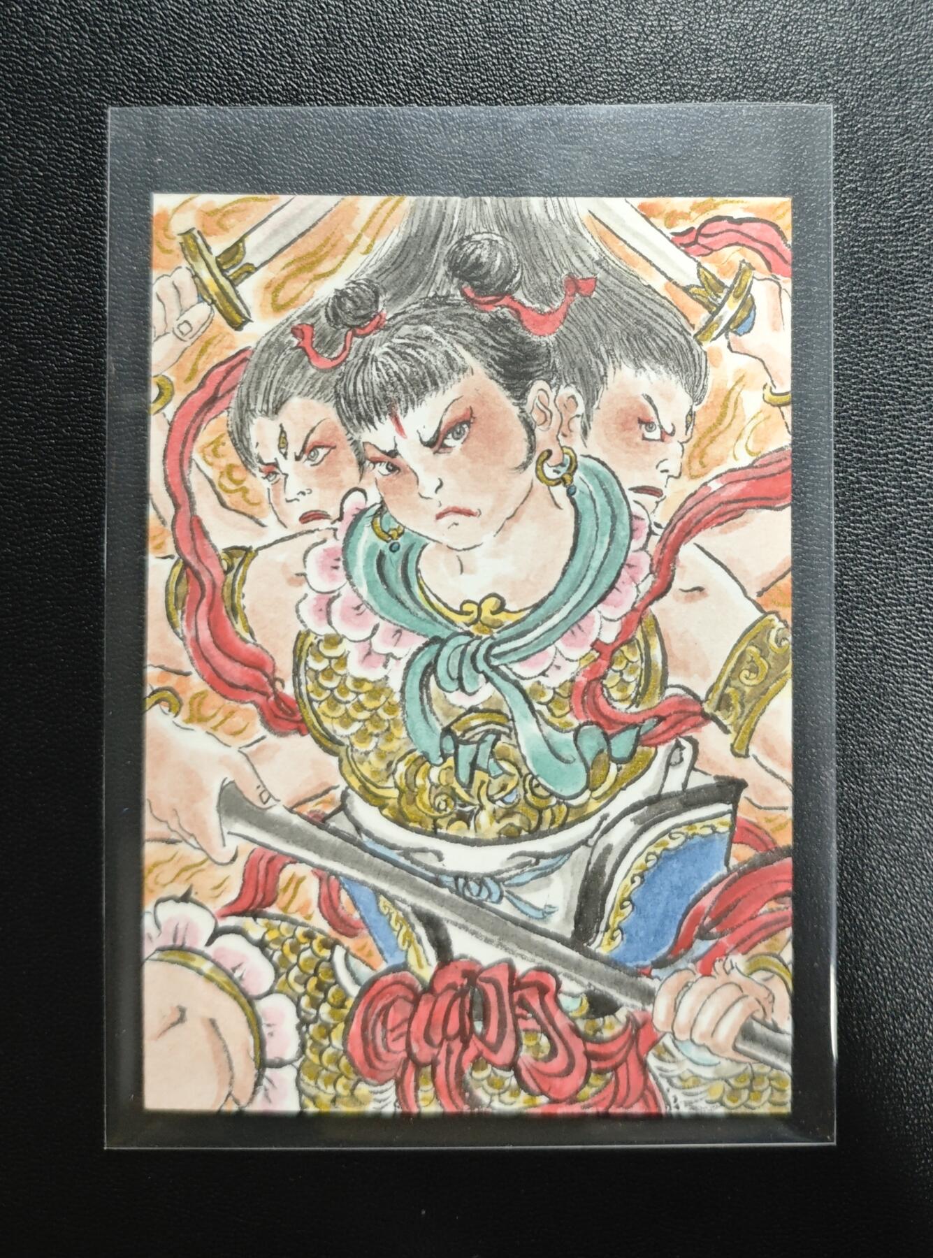 天玑星卡拍第188期《4.20周一截拍》持续收拍收评中 满赠卡需备注 【手绘卡】张先军 哪吒 手绘卡