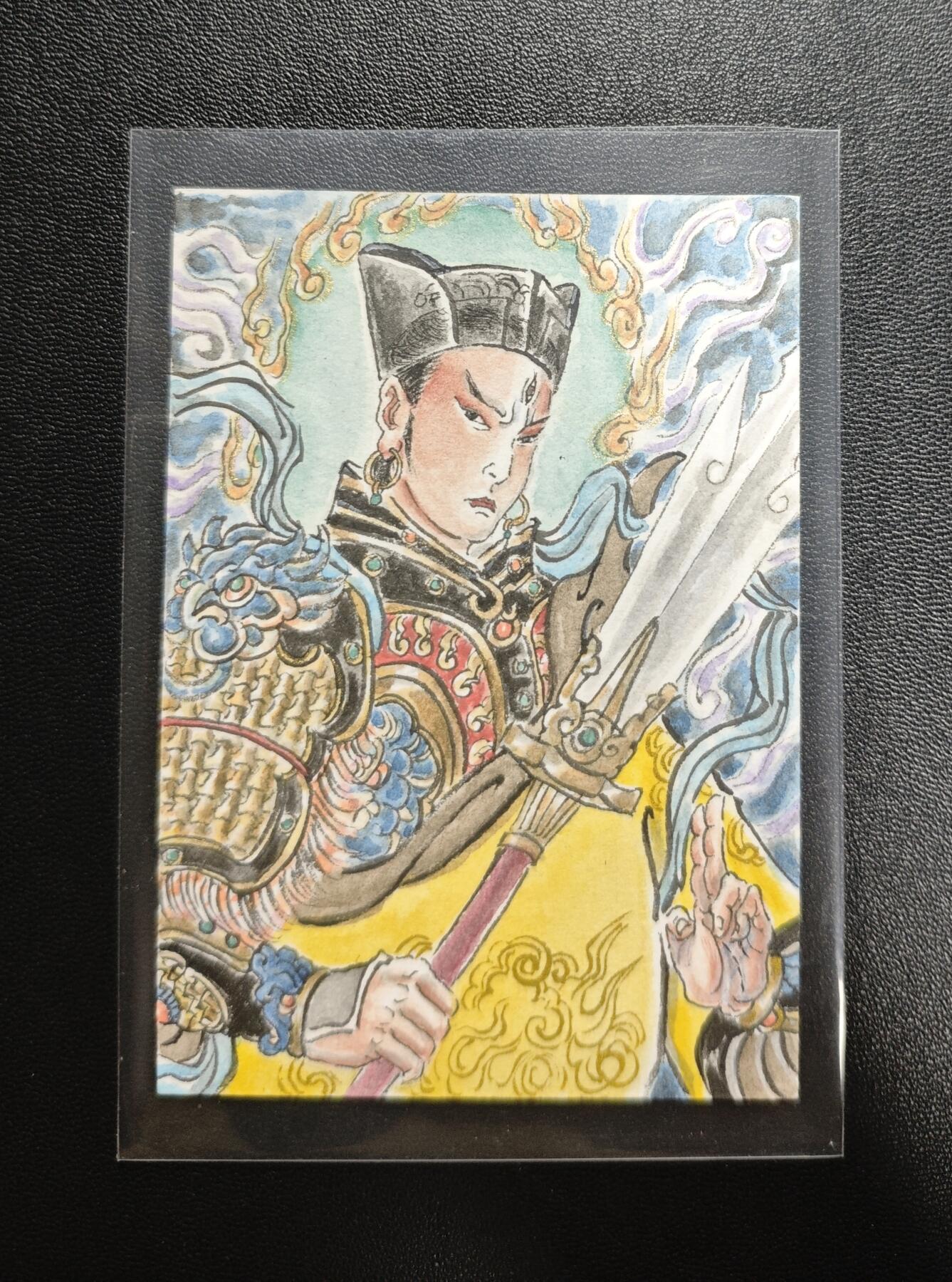 天玑星卡拍第188期《4.20周一截拍》持续收拍收评中 满赠卡需备注 【手绘卡】张先军 清源妙道真君 手绘卡