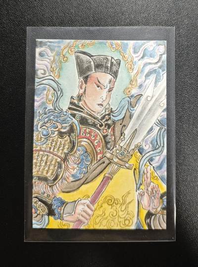 天玑星卡拍第188期《4.20周一截拍》持续收拍收评中 满赠卡需备注 - 【手绘卡】张先军 清源妙道真君 手绘卡