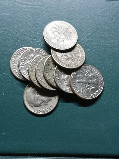 松南世界钱币——260414 美国10分镍币10枚4