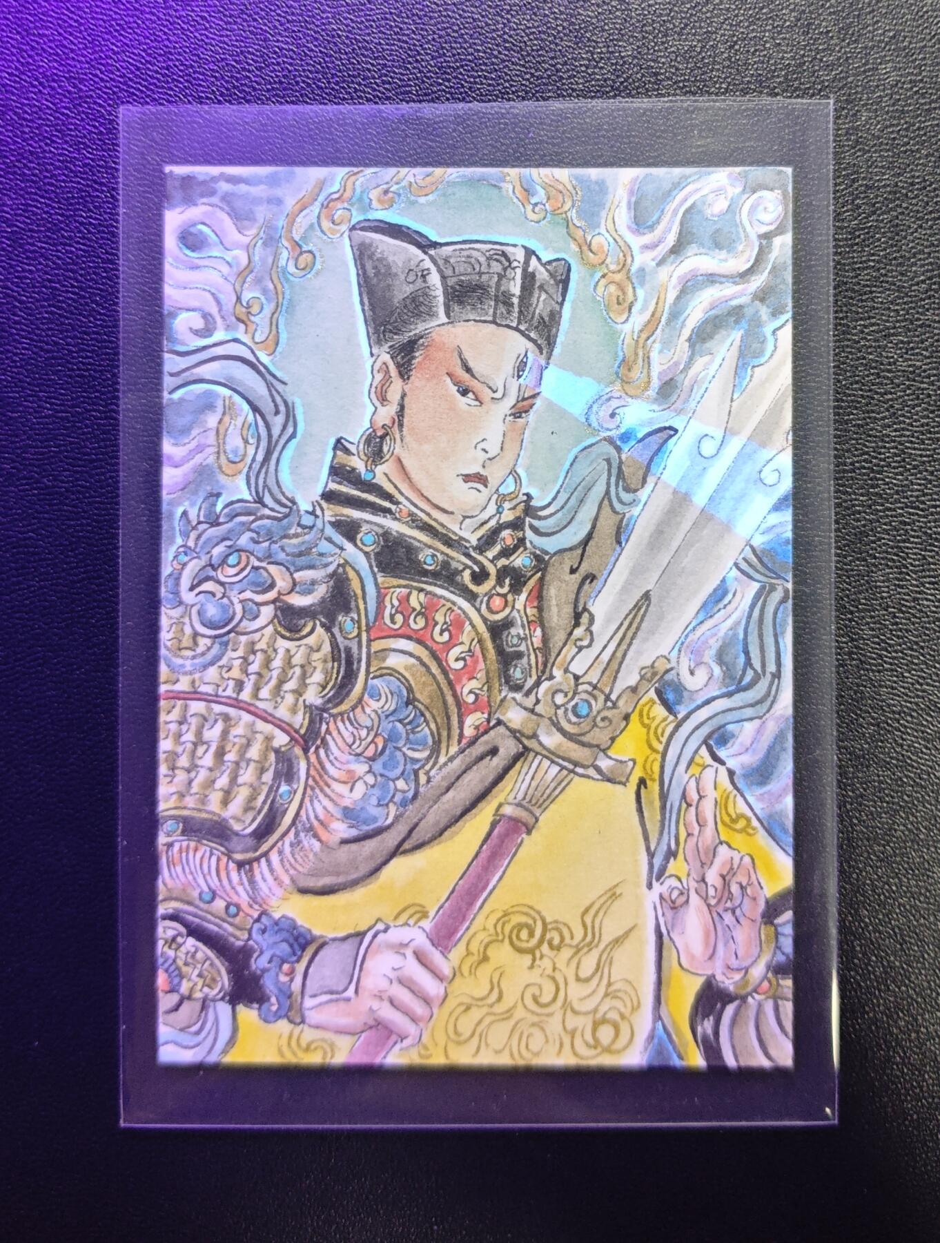 天玑星卡拍第188期《4.20周一截拍》持续收拍收评中 满赠卡需备注 【手绘卡】张先军 清源妙道真君 手绘卡