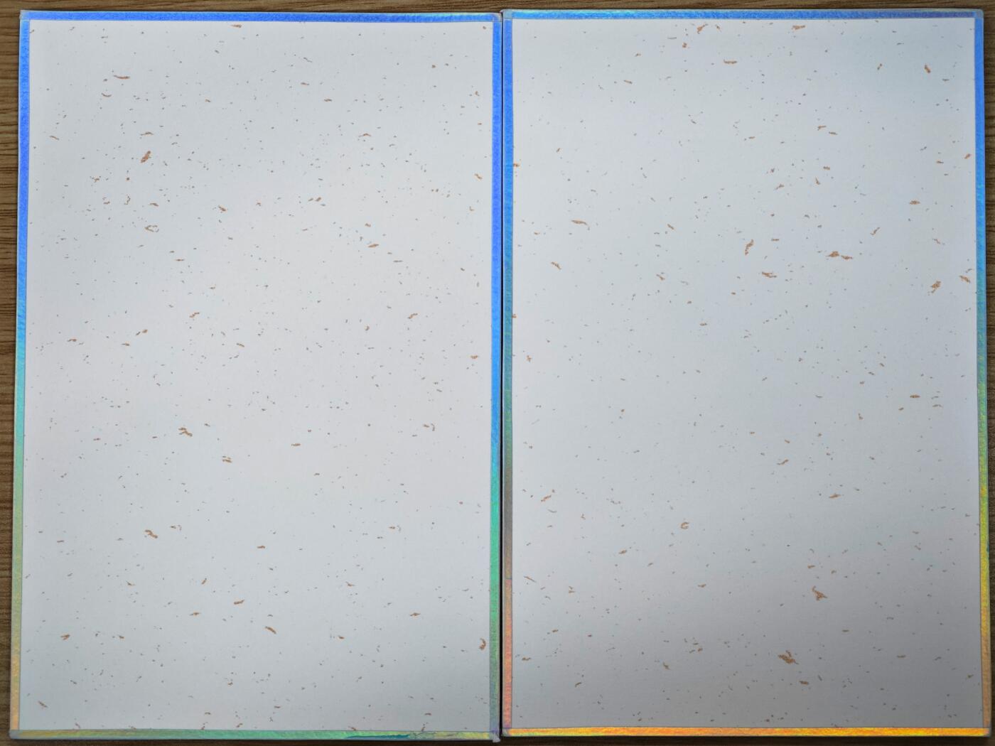 白泽拍卖卡牌手绘专场第35期（问东城春色，正谷雨，牡丹期） 2025 小花瓣艺术文创 工艺色纸 2张 思考与真实--美好生活  2张老肥阳&小安双签