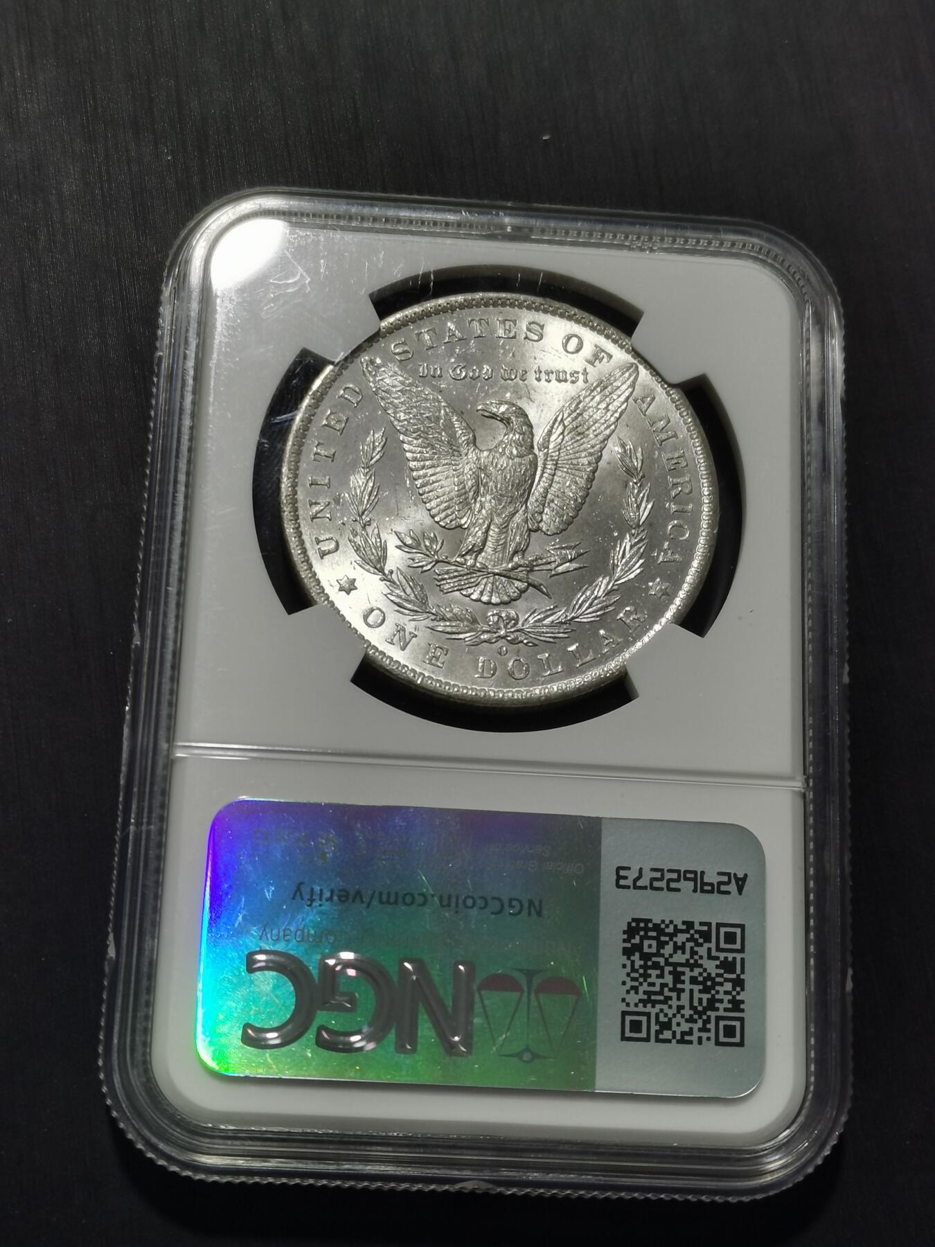 天下钱庄专场欢迎参拍 NGC MS62 1884美国摩根一美元银币