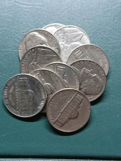 松南世界钱币——260414 美国5分镍币10枚4