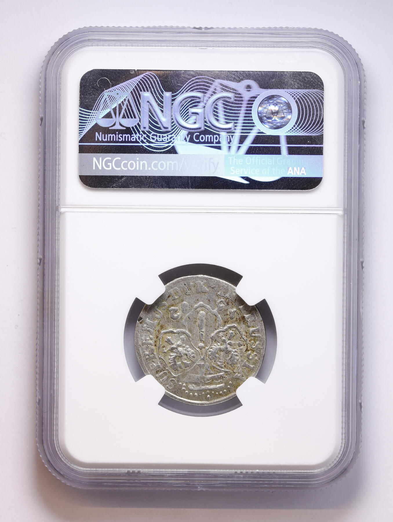 观钱 近现代机制币拍卖No.008（全场顺丰包邮，不区分偏远地区）  1682 HS 神圣罗马帝国 勃兰登堡选帝侯 腓特烈・威廉6 格罗申银币 NGC UNC Details 17世纪德国邦国银币的早期代表,欧洲古币收藏的热门品类。