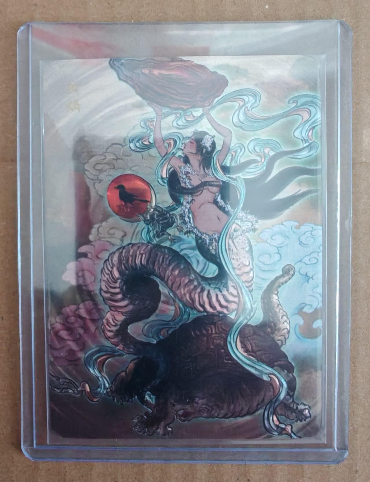 趣卡卡拍No.28期（无佣金免手续费，分享成交有奖） 【琉光浮雕】焱卡文化 彫仙 女娲 限编琉光浮雕