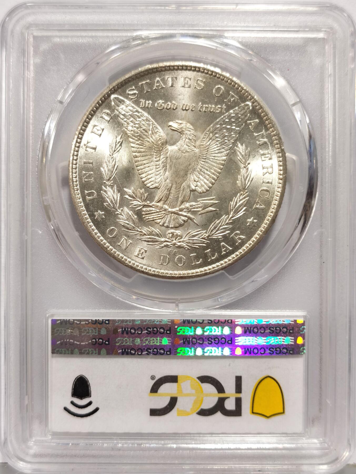 博洋堂世界钱币拍卖第168期（全场包邮） PCGS MS66 美国1882 CC 摩根 稀有卡森厂 麦稀奇所见最高分 转光犀利 打制完美 银霜感十足 不可错过的极佳收藏品 一枚毕业