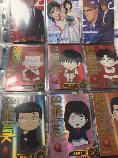 麦趣喜第六场   (4月17号周五晚上22点截拍，专注买家市场，福利拉满)  【90+张】卡都灌篮高手 整套 带印签高卡和简绘卡