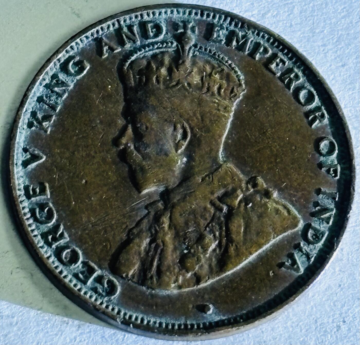 文馨钱币收藏第 300 场，银币，散币，小量德占比利时时期货币，长期接代拍业务 好品 1934 年英属香港乔治五世 1 仙铜币 第二版本关门年份，只发行四年