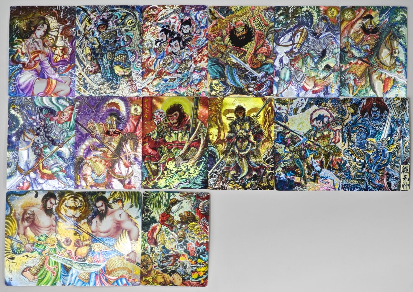 白泽拍卖卡牌手绘专场第35期（问东城春色，正谷雨，牡丹期） 2025 墨婉文化 乾坤未定系列 散卡15张  粗闪