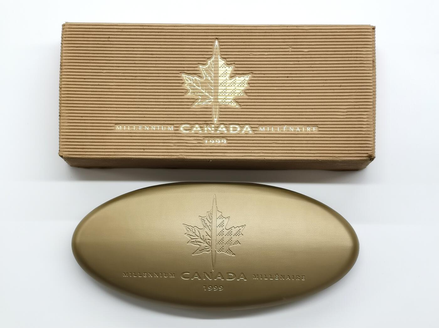 博洋堂世界钱币拍卖第168期（全场包邮） 加拿大1999年25分12枚精制银币套 千禧年系列-加拿大过去月份12遗产 12*5.9克925银 盒证全
