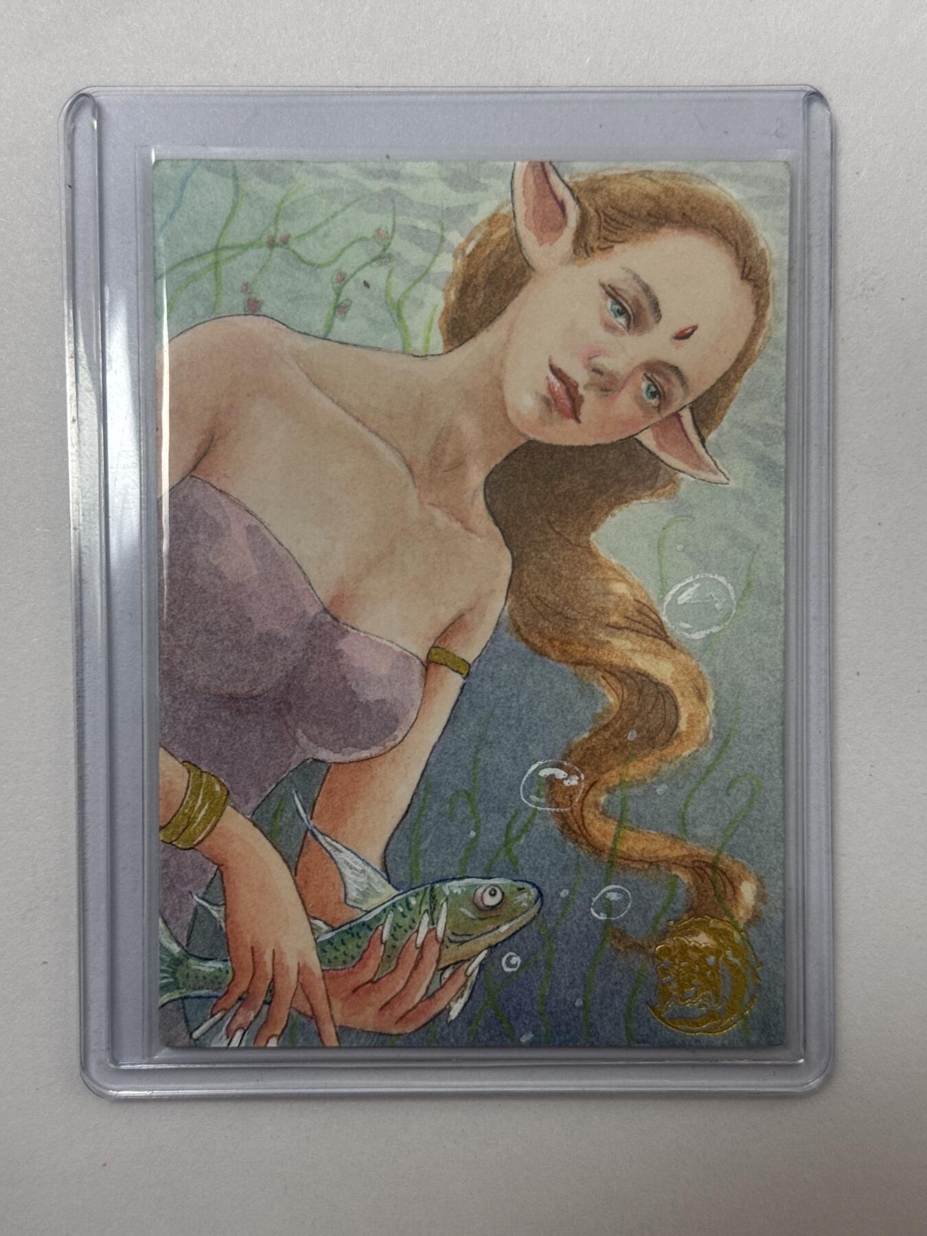 大麦马年第三场 种菜 手绘卡 人鱼公主