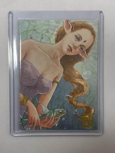 大麦马年第三场 - 种菜 手绘卡 人鱼公主