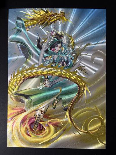 NO.30 好又多金牌大场，每周一站式配齐，方便凑单！（周6晚9点截拍，卖家送拍0抽成！） - 百里卡牌 港漫水浒 夏伟义 神龙三娘 A4粗闪大卡