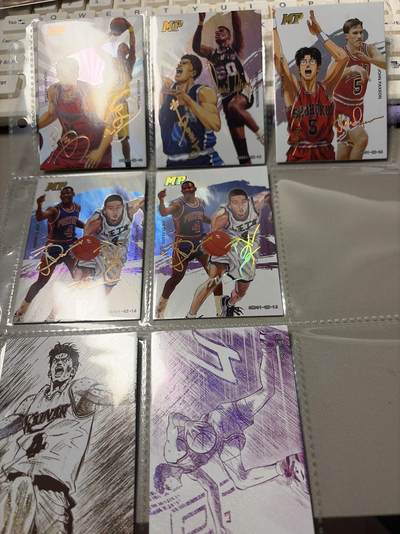 麦趣喜第六场   (4月17号周五晚上22点截拍，专注买家市场，福利拉满)  【90+张】卡都灌篮高手 整套 带印签高卡和简绘卡