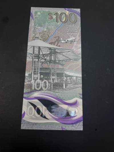 博彦收藏  4月25日 8点  钱币专场 巴巴多斯 100元 UNC