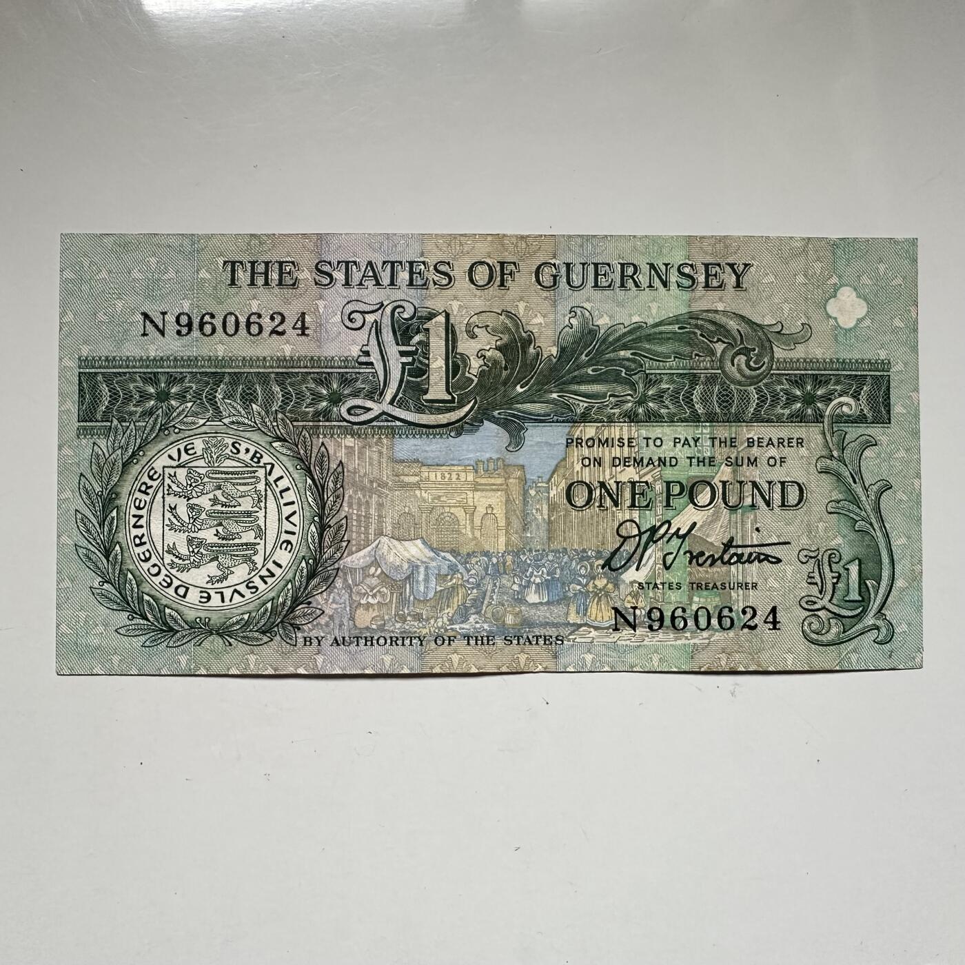 🌹外币初藏🌹🐯2026年第42场   每周二四六晚8️⃣点  根西岛 1991年1英镑纸币