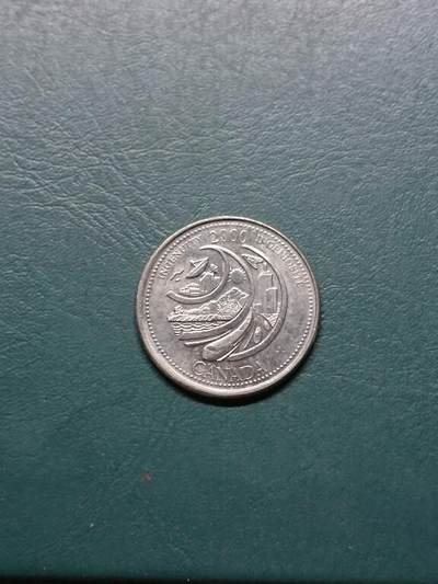 松南世界钱币——260414 加拿大25分