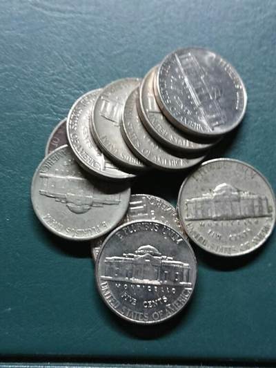 松南世界钱币——260414 美国5分镍币10枚3