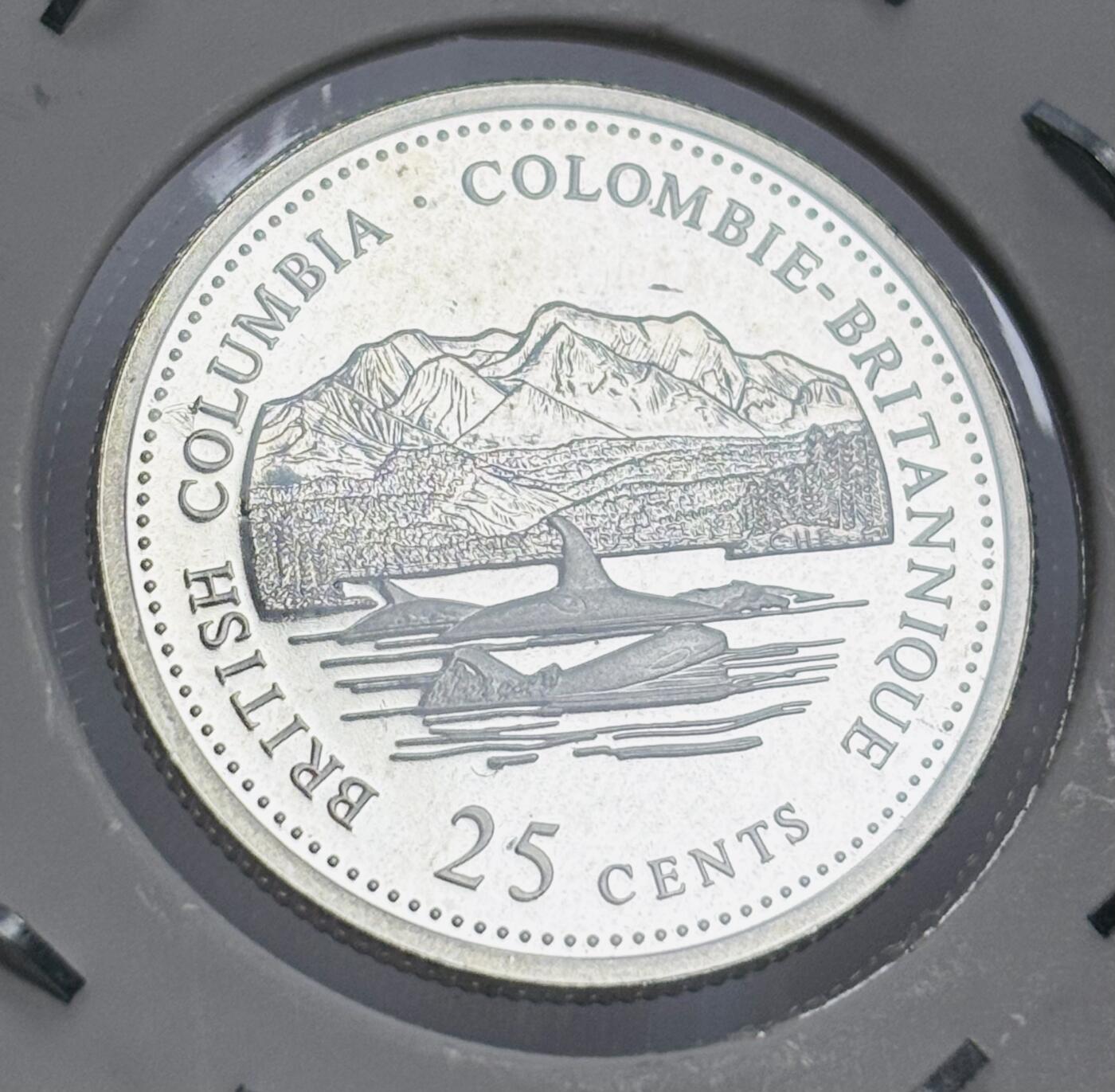 文馨钱币收藏第 300 场，银币，散币，小量德占比利时时期货币，长期接代拍业务 UNC 品 1992 年加拿大建国 125 周年 25 分精制银币 5.83 克 925 银