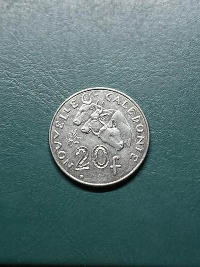 松南世界钱币——260414 法属新喀里多尼亚20法郎