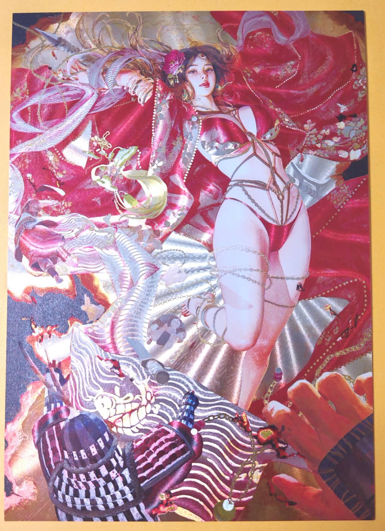 趣卡卡拍No.28期（无佣金免手续费，分享成交有奖） 【限编 A4粗闪】焱卡文化 刷子 人间传 貂蝉 A4粗闪（编号随机）