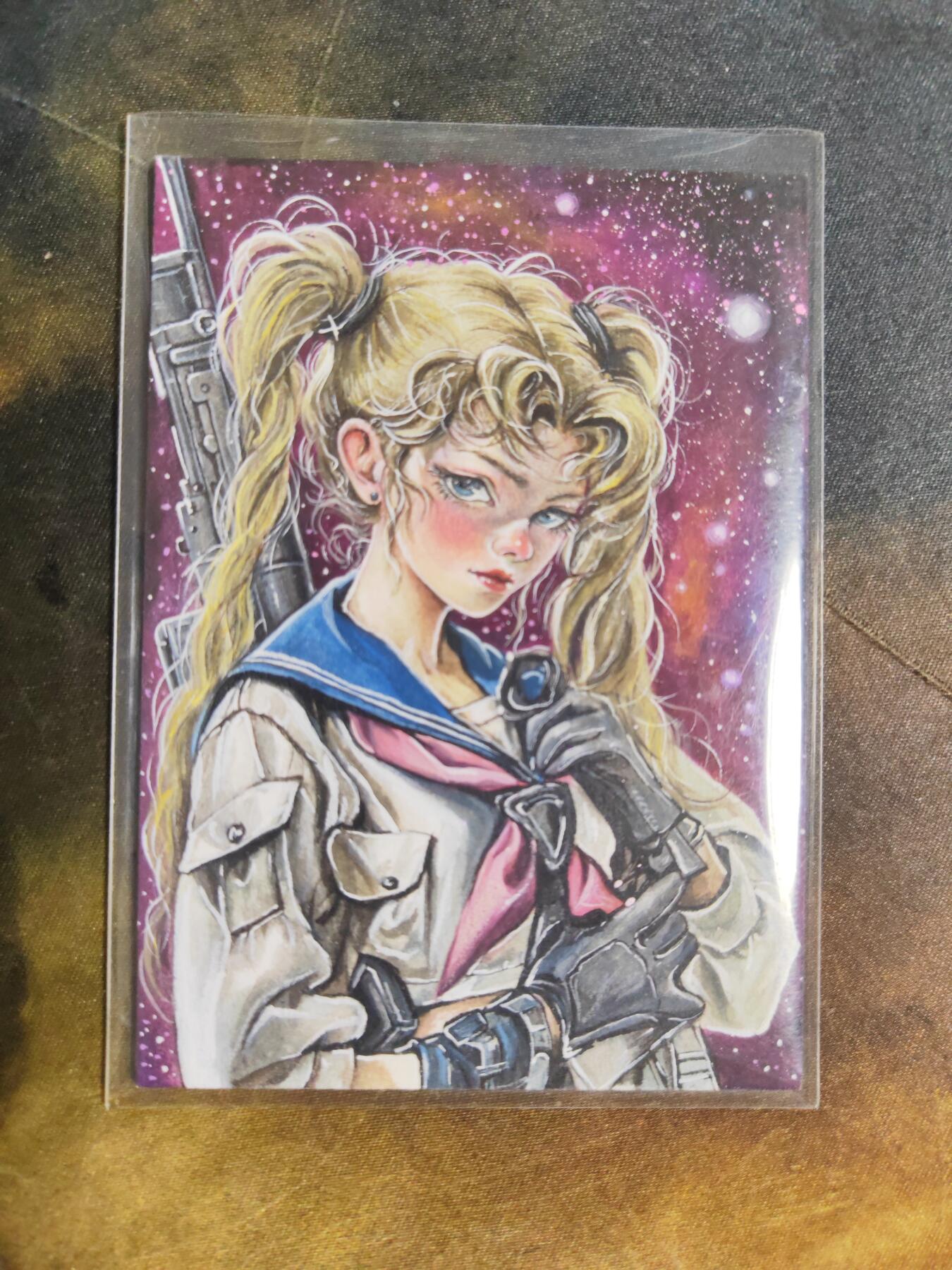 第112期阳大大卡牌拍卖第112期（持续收拍品，周六晚上九点截拍，进群福利早知道） 【手绘卡】正南 异时空女战士  600元每盒手绘盒里拆出 绝色手绘卡1/1