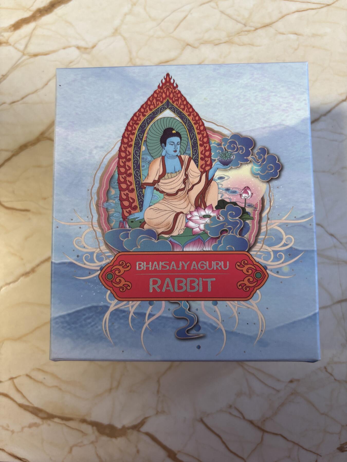 第197期拍卖 萨摩亚2023年2元精制币 兔年（本命佛-药师如来）1盎司999银 发行量：2023 盒证全