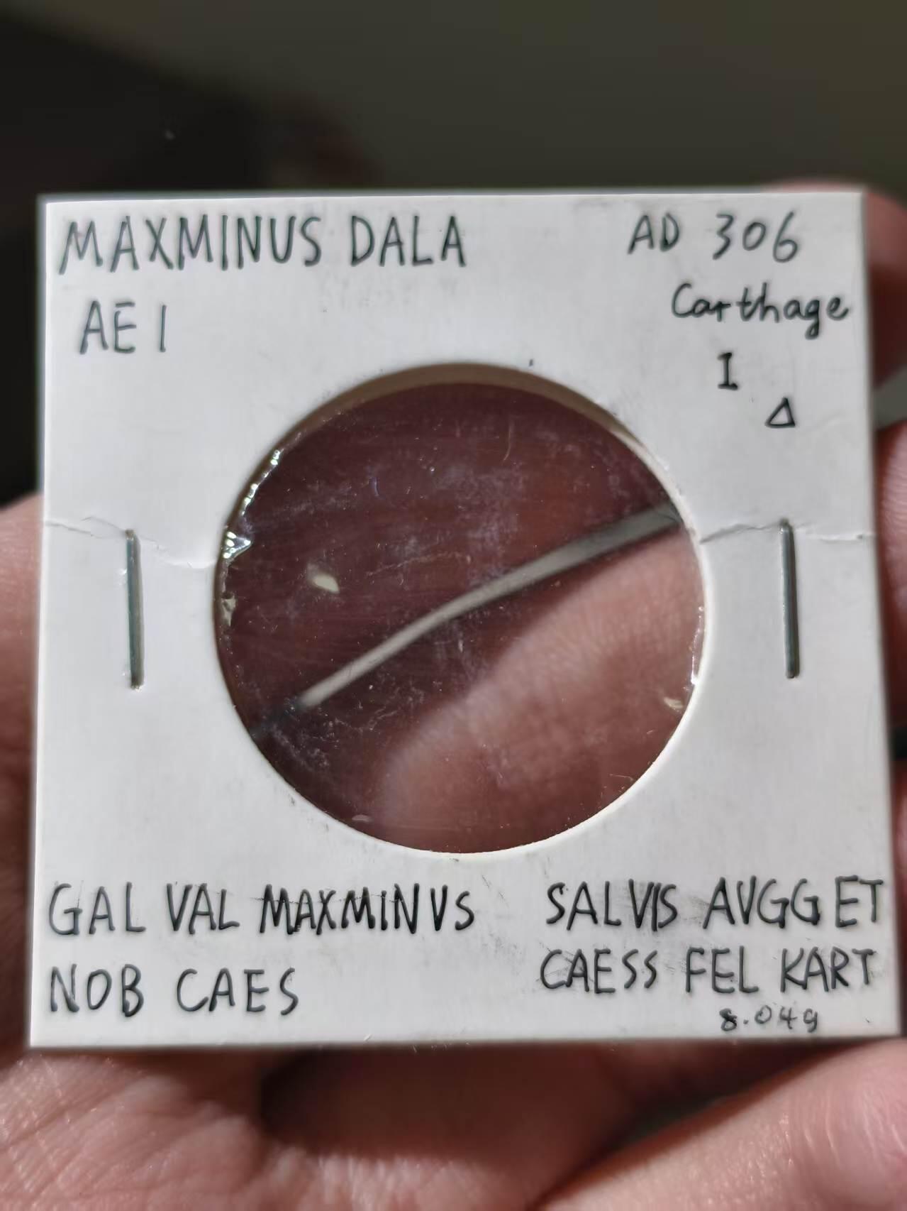 星盘世界钱币拍卖低佣金福利场(不直播) 马克西米努斯戴亚富利，铸造于公元306年迦太基厂。