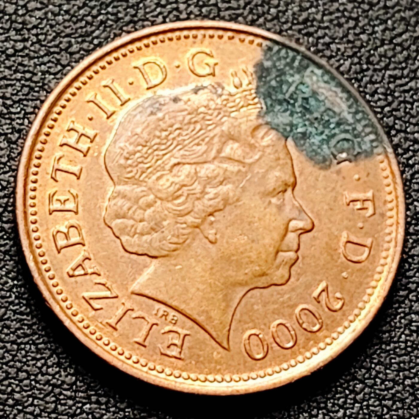 泉币菌-第226场-拍品多 请提前出价 千禧年 英国2便士铜币 威尔士皇冠 25.9mm