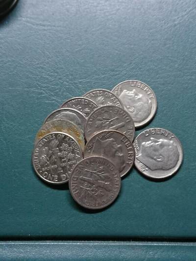 松南世界钱币——260414 美国10分镍币10枚5