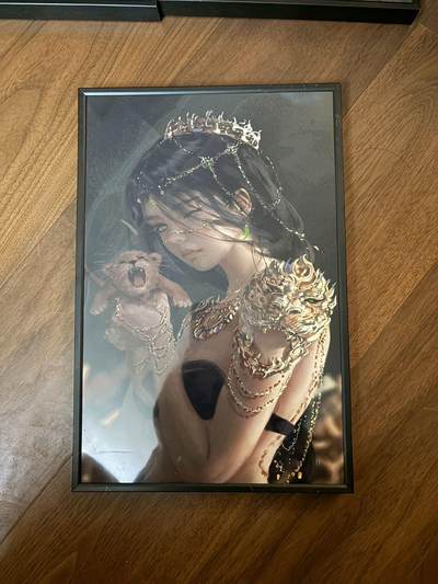 麦趣喜第六场   (4月17号周五晚上22点截拍，专注买家市场，福利拉满)  - 晶体摆台画 A4大小