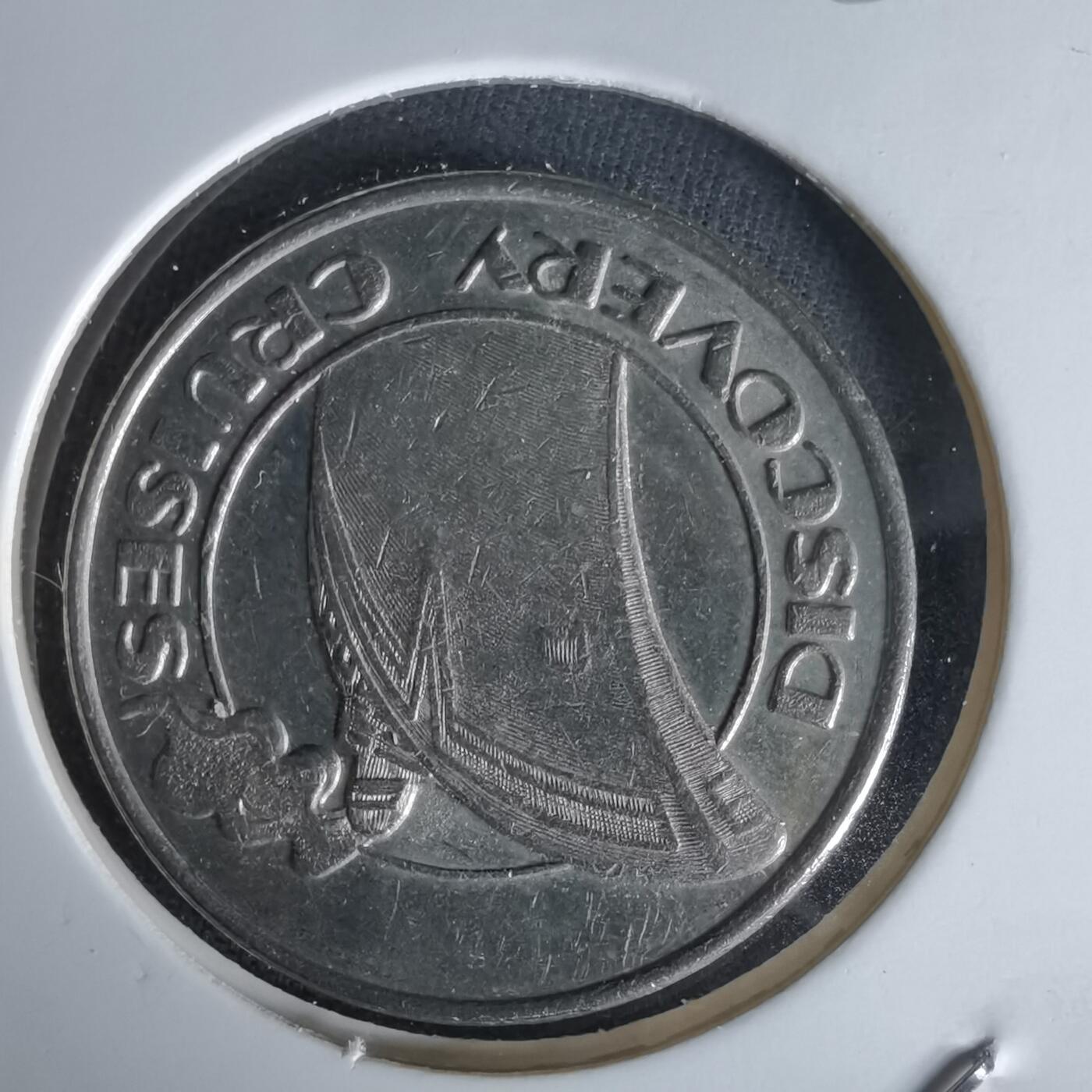 沼泽如烟--第1058场 Discovery Cruises（发现号邮轮）25美分赌场游戏代币