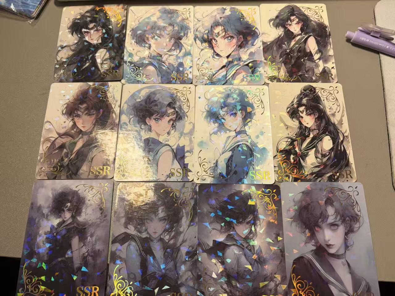 第111期阳大大卡牌拍卖第111期（持续收拍品，周五晚上九点截拍，进群福利早知道） 星光璀璨美少女战士散卡12张