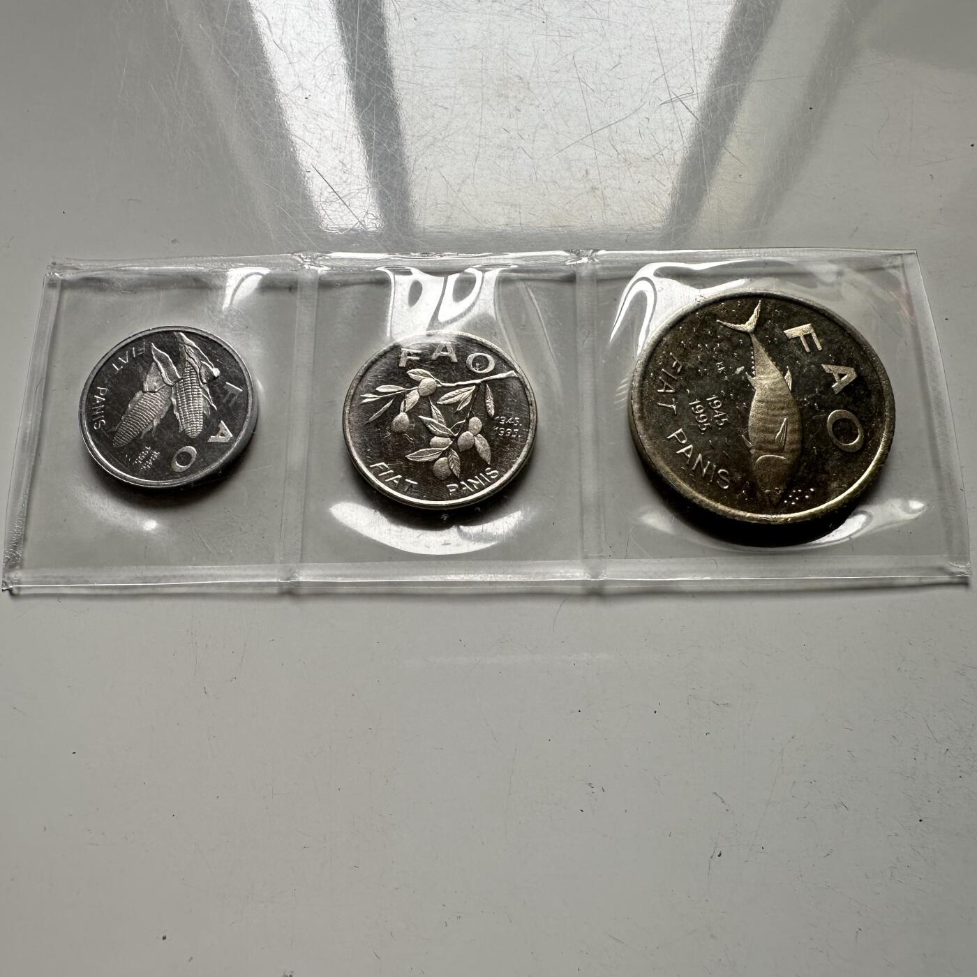 🌹外币初藏🌹🐯2026年第43场   每周二四六晚8️⃣点  世界硬币 克罗地亚1995年FAO纪念币三枚套