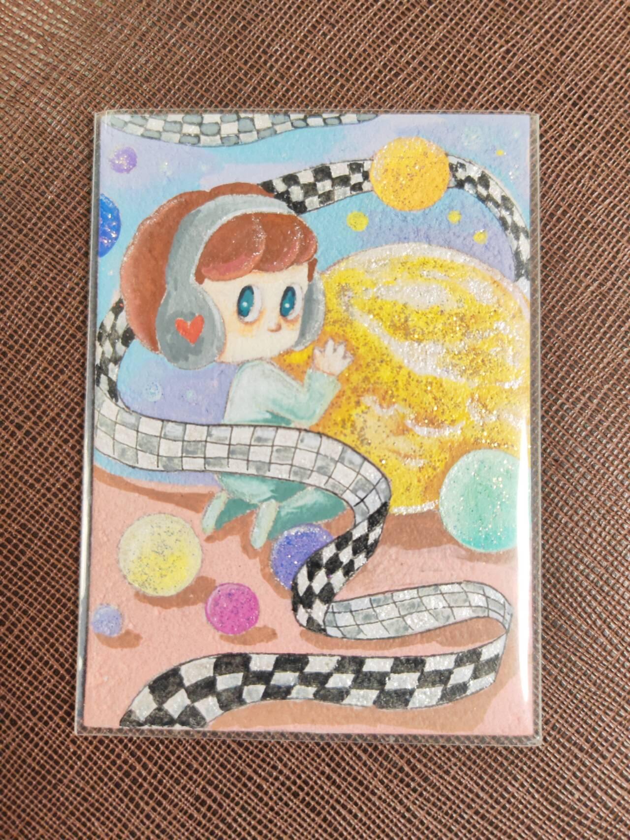 第111期阳大大卡牌拍卖第111期（持续收拍品，周五晚上九点截拍，进群福利早知道） 【手绘卡】TTT 油画 幻想音乐 绝色手绘卡1/1