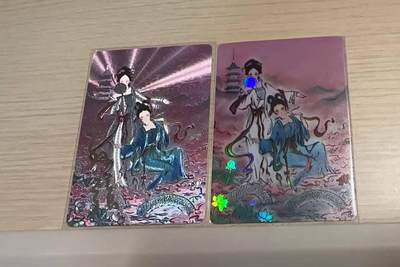 龙虎卡牌-八三场（满200元包邮，无佣金，每周六结拍，欢迎送拍） - 【亲签 编号37】粗闪卡 启读文化 孙强 - 白素贞小青 (赠彩闪一张)