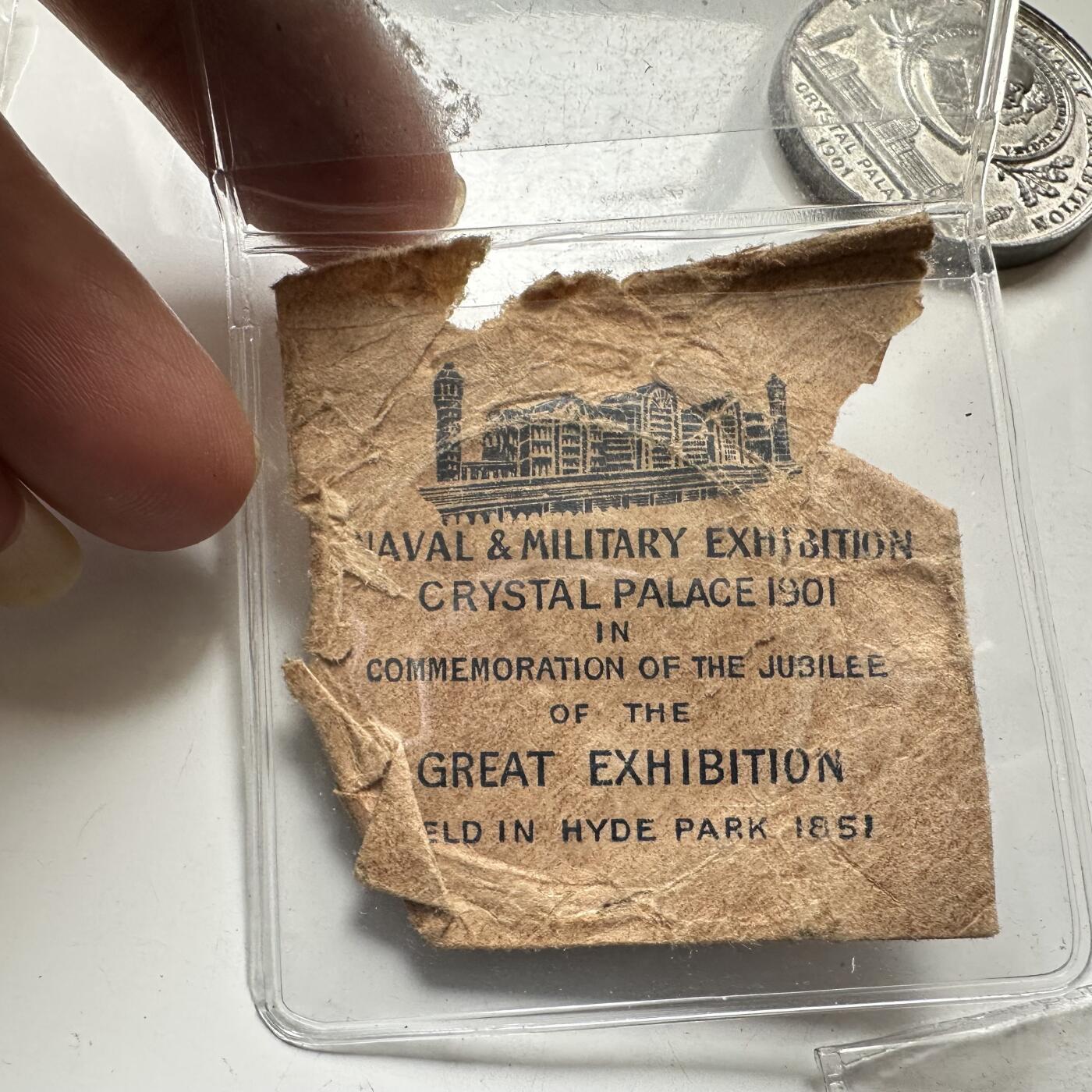 🌹外币初藏🌹🐯2026年第43场   每周二四六晚8️⃣点  世界硬币 英国 1901年 海军与军事展览会纪念章（水晶宫/万国博览会50周年）38毫米