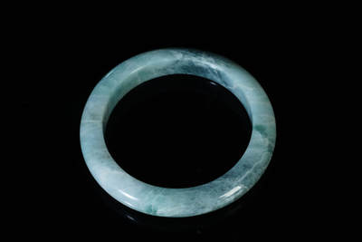 上海都达杂项专场103【全场包邮】  天然 翡翠（A货）手镯 附鉴定证书97-14