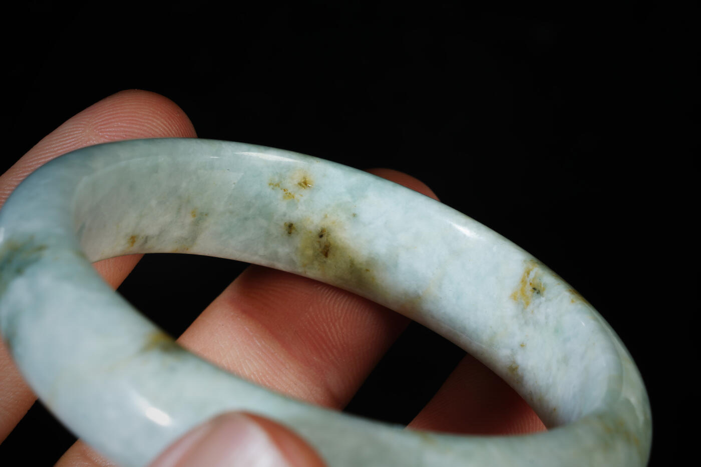 上海都达杂项专场八十一【全场包邮】  天然翡翠（A货）手镯 附鉴定证书97-13