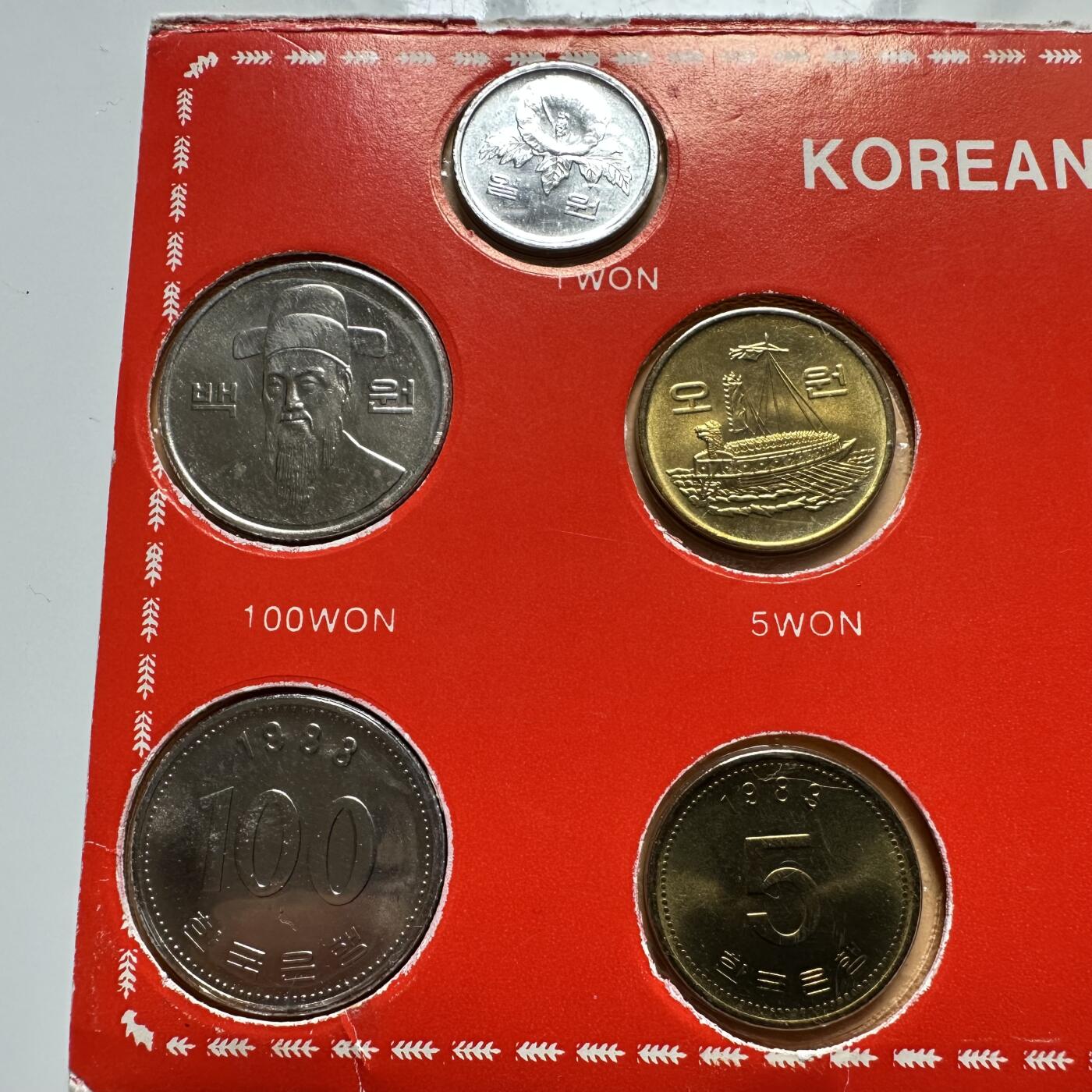 🌹外币初藏🌹🐯2026年第43场   每周二四六晚8️⃣点  世界硬币 韩国80年代装帧版套币10枚装