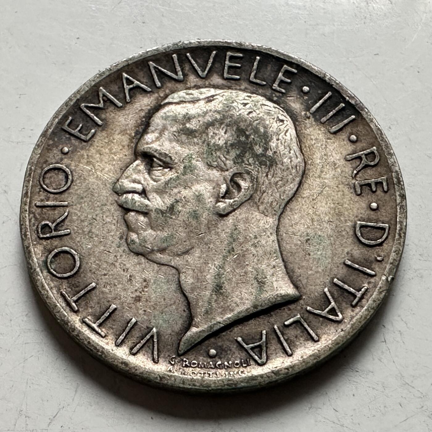 🌹外币初藏🌹🐯2026年第43场   每周二四六晚8️⃣点  世界硬币 意大利 1929年 维托里奥·埃马努埃莱三世 5里拉银币 5克-23毫米-83.5%银