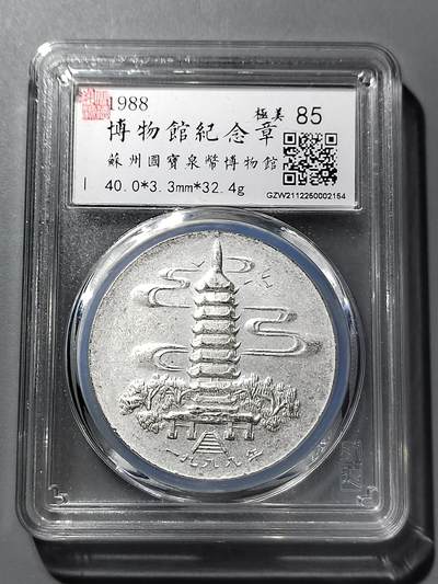 PCAI钱币  16-809  民清老银饰专场  各式纪念章小专场 - 钱币博物馆章