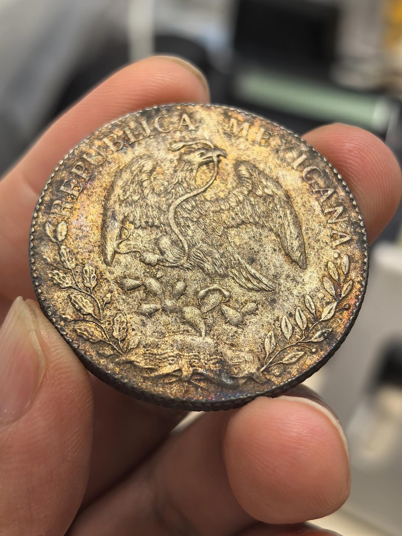 博洋堂世界钱币拍卖第168期（全场包邮） 墨西哥1891年MO AM版花边鹰洋，原味包浆UNC品