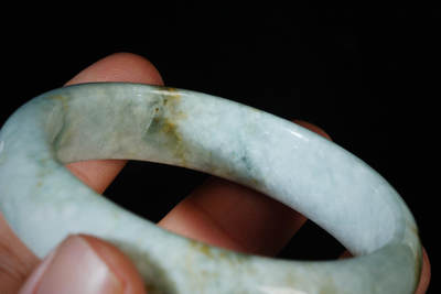 上海都达杂项专场103【全场包邮】  天然翡翠（A货）手镯 附鉴定证书97-13