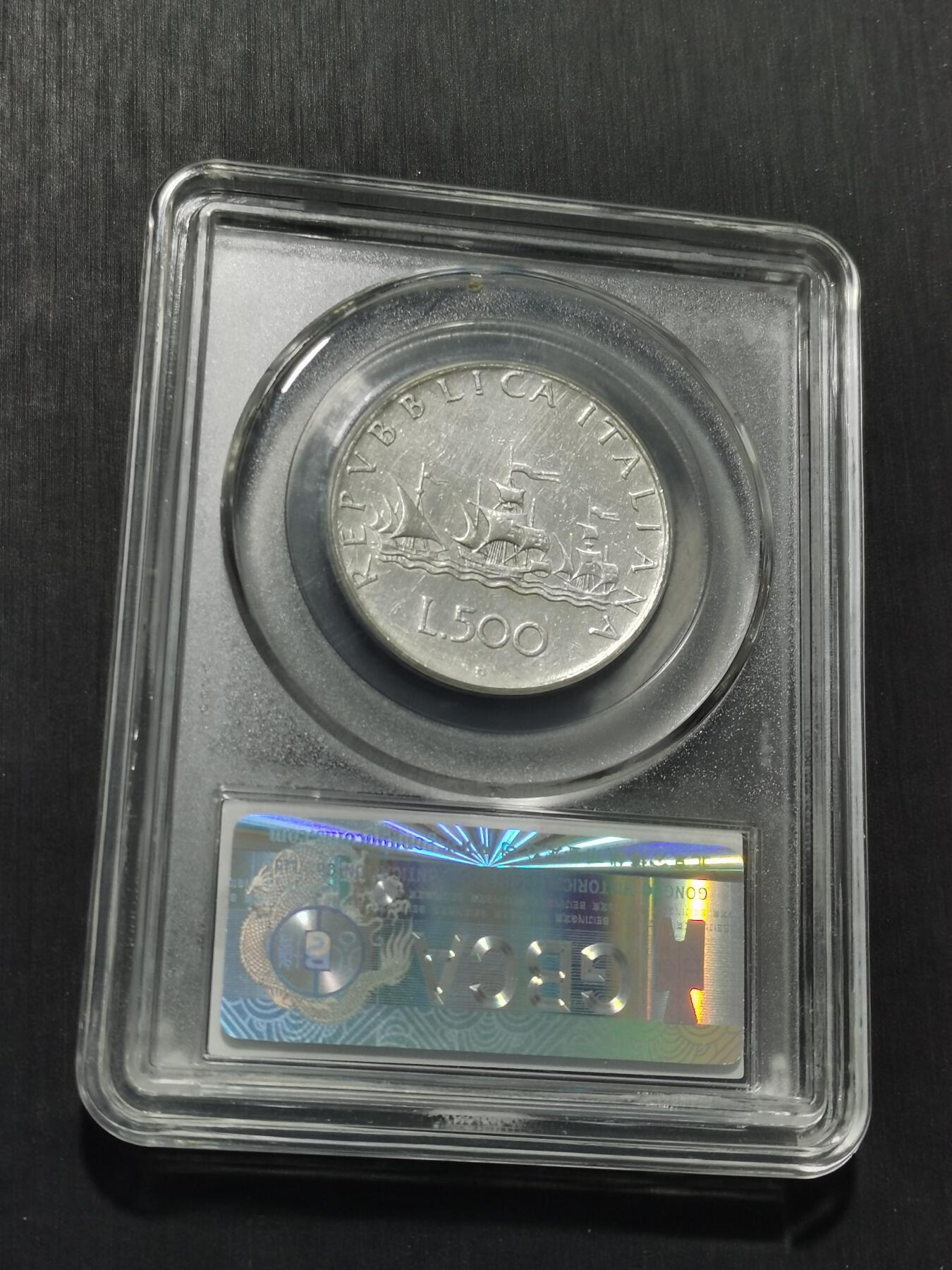 天下钱庄专场欢迎参拍 意大利少女500里拉银币